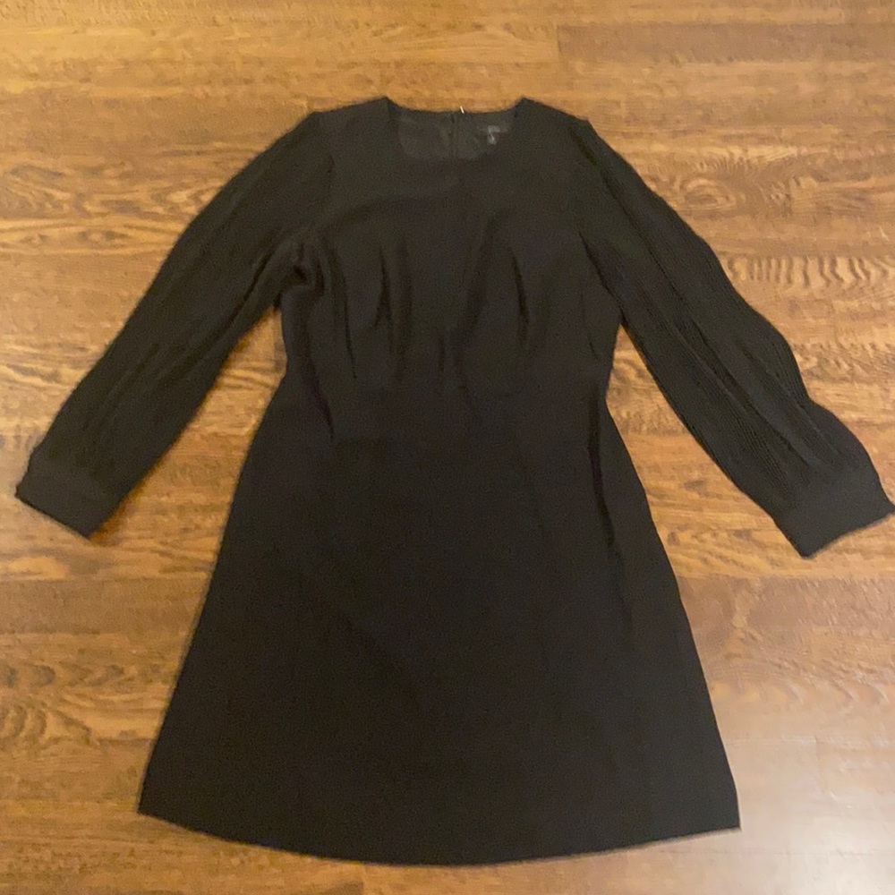 J Crew Pleated Sleeve Dress LBD